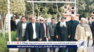 رئيس مركز ومدينة ابشواي يقدم التهنئة للإخوة الأقباط بعيد الميلاد المجيد بكنيسة ماري جرجس 