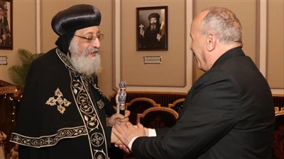 رئيس قضايا الدولة يزور البابا تواضروس الثاني..لهذا السبب
