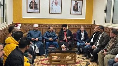 الأنبا بشارة يستقبل المهنئين بعيد الميلاد المجيد من القيادات الحكومية والأوقاف بكاتدرائية أم النعم الإلهية بأبوقرقاص