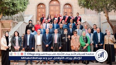 رئيس جامعة بنى سويف يزور الكنائس والأديرة للتهنئة بعيد الميلاد المجيد