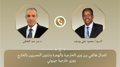 هاتفيا.. وزير الخارجية والهجرة يناقش مع نظيره الجيبوتي العلاقات الثنائية وأمن البحر الأحمر 