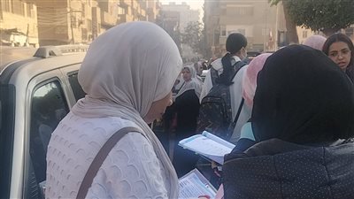 انتظام دخول طلاب الشهادة الاعدادية بالمنوفية فى جميع اللجان بمدارس المحافظة