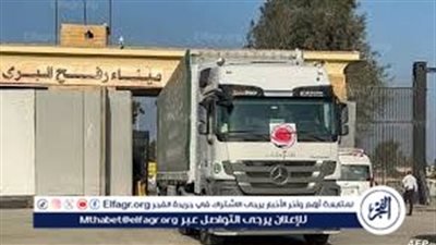 الهلال الأحمر المصري يطلق أكبر قافلة مساعدات إنسانية لقطاع غزة