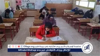 انتظام الطلاب اليوم فى امتحان الشهاده الاعداديه بسوهاج