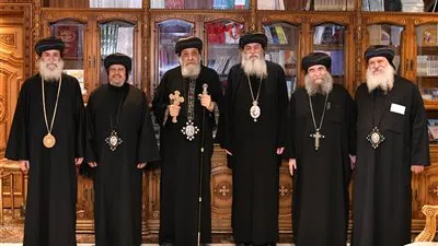 البابا تواضروس يستقبل الوفد الكنسي المشارك في تنصيب بطريرك إريتريا