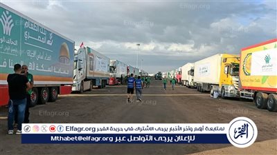 عاجل - دخول 310 شاحنات مساعدات إلى معبري كرم أبو سالم والعوجة حتى الآن