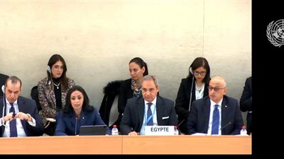 وزيرة التضامن الاجتماعي تشارك في جلسة استعراض التقرير الدوري الشامل لحقوق الإنسان بجنيف