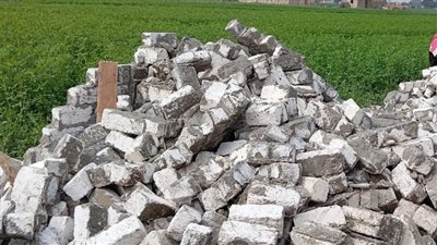 إزالة 20 حالة بناء مخالف وتعدي على الأراضي الزراعية وأملاك الدولة بالجيزة