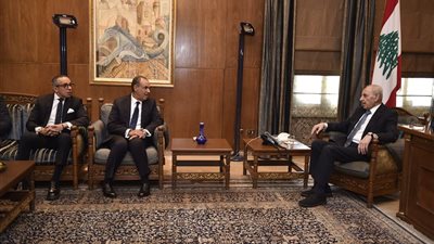 وزير الخارجية والهجرة يلتقي رئيس مجلس النواب اللبناني