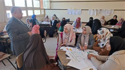 وكيل تعليم الأقصر يتابع تدريب معلمات رياض الأطفال بإدارة البياضية