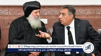 محافظ الدقهلية يقدم واجب العزاء إلى نيافة الأنبا ماركوس في وفاة والده
