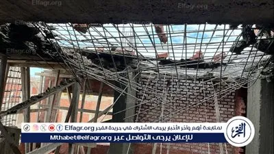 ازالة بناء مخالف في عقار بالمنصورة..صور