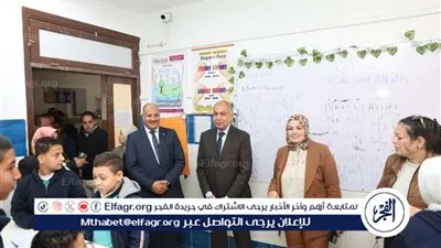 محافظ المنيا يتفقد المدارس مع بدء الفصل الدراسي الثاني 