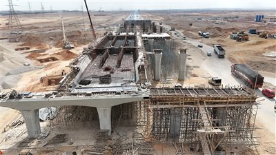 تقدم أعمال تنفيذ خط سكة حديد الروبيكي/ العاشر من رمضان/ بلبيس