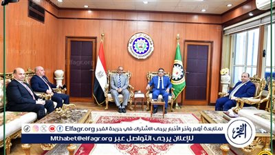 محافظ الدقهلية يستقبل وفد الهيئة الوطنية للانتخابات بالديوان العام
