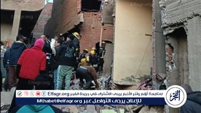 انهيار عقار مكون من 3 طوابق يسفر عن مصرع 10 أشخاص وإصابة 3 آخرين في كرداسة(صور)