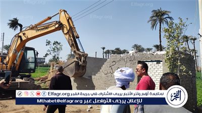 إزالة 30 حالة تعدي على أملاك دولة وأراضي زراعية ببعض مراكز أسيوط 