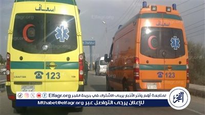 إصابة 9 أشخاص في حادثي انقلاب سيارتين على طريق أسيوط الصحراوي الغربي بالفيوم