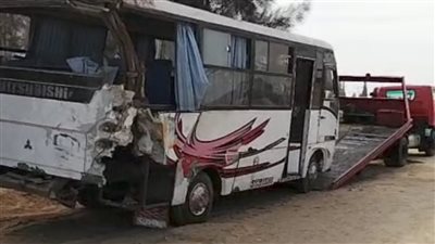 ننشر اسماء المصابين فى حادث الاقليمي اثر تصادم أتوبيس مع سيارة نقل 