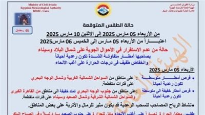 عاجل | الأرصاد تحذر: أمطار متفاوتة وبرودة ليلية على عدة مناطق