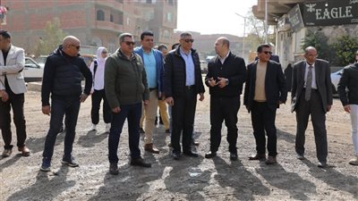 محافظ الجيزة: رصف وتطوير طريق جسر الصليبة بشبرامنت بطول 3 كم وعرض 20 م 