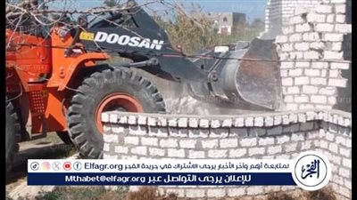 إزالة 6 حالات تعدٍّ بالبناء على الأراضي الزراعية وأراضي أملاك الدولة بالقنطرة غرب الإسماعيلية 