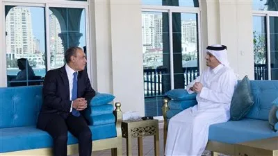 وزير الخارجية والهجرة يلتقي رئيس مجلس الوزراء وزير الخارجية القطري