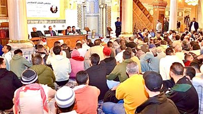 انعقاد ملتقى الفكر بمسجد الإمام الحسين في الليلة الثالثة عشرة من رمضان