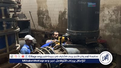 رئيس مياه القناة: البدء في صيانة طلمبات محطة صرف صحي المستقبل