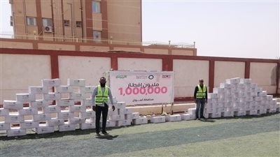 توزيع كراتين رمضان على 350 أسرة من الأولى بالرعاية بقرى إدفو