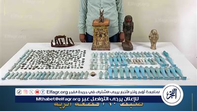القبض على مندوب مبيعات بحوزته 392 قطعة أثرية بالقوصية بأسيوط 