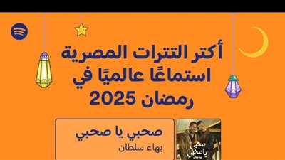 Spotify تكشف عن التترات المصرية الأكثر استماعًا في رمضان 2025 عالميًا
