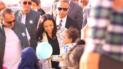 وزيرة التضامن تتفقد حفل إفطار مؤسسة مصر الخير بممشى أهل مصر