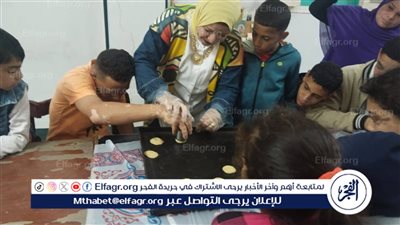 متحف كوم اوشيم يقيم ورشة كحك العيد فى مكتبة مطرطارس بالفيوم