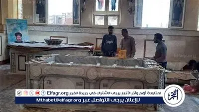 استعدادات دير الأنبا مكاريوس لإستقبال جثمان الأنبا باخوميوس في البحيرة (صور)