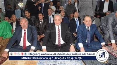 محافظ الغربية يؤدي صلاة عيد الفطر مع آلاف المواطنين بمسجد السيد البدوي