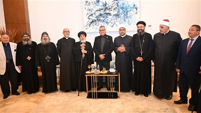 زيارة وفد كاتدرائية السمائيين وكنيسة بازليك سيدة السلام لمحافظ جنوب سيناء للتهنئة بعيد الفطر