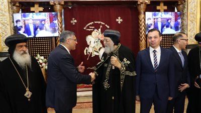 البابا تواضروس الثاني ومحافظ الجيزة يفتتحان مبني الخدمات بمطرانية الأقباط الأرثوذكس