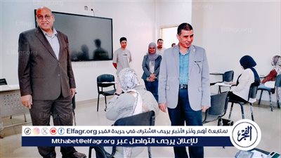 رئيس جامعة أسيوط الجديدة التكنولوجية يتابع إمتحانات منتصف الفصل الدراسي الثاني 