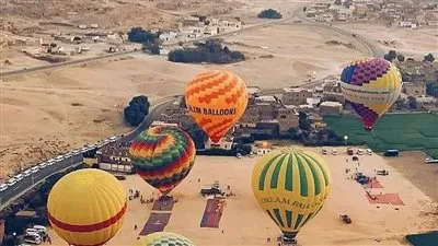 لسرعه الرياح.. استمرار توقف تحليق رحلات البالون الطائر حتى الثلاثاء 15 إبريل بالأقصر
