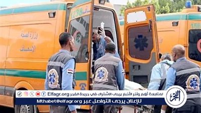 إصابة شخصين في حادث تصادم ميكروباص بسور خرسانة على طريق بحيرة قارون السياحي