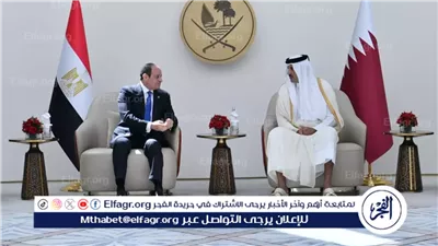 الرئيس السيسي يعقد اجتماعا ثنائيا مع أمير قطر فور وصوله الدوحة (فيديو)