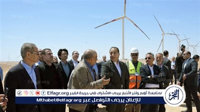 عاجل:- رئيس الوزراء يشدد على أهمية التصنيع المحلي لمعدات طاقة الرياح خلال جولته بمزرعة توليد الكهرباء برأس غارب