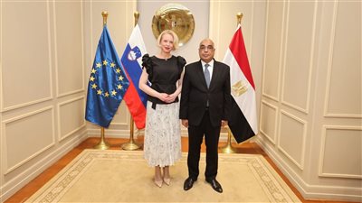 وزير العدل يستقبل رئيسة البرلمان السلوفيني وسفير جمهورية سلوفينيا بالقاهرة 