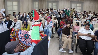 فعاليات مسرح الجنوب تزور معهد الأورام بقنا 