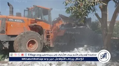 إزالة 397 حالة تعدٍ على الأراضي الزراعية وأراضي أملاك الدولة بالمنيا