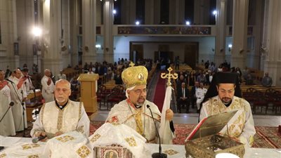 البطريرك الأنبا إبراهيم إسحق يترأس قداس عيد القيامة المجيد