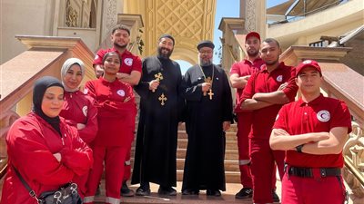 الهلال الأحمر المصري يؤمّن احتفالات عيد القيامة بـ50 كنيسة في مختلف المحافظات