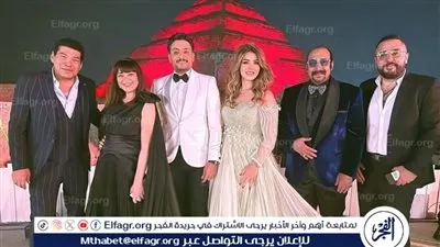 منهم باسم سمرة ولقاء سويدان.. أبرز حضور زفاف ليلى زاهر وهشام جمال