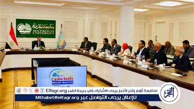 في جلسته الـ87: مجلس جامعة مطروح يبحث الاستعدادات النهائية لامتحانات الفصل الدراسي الثاني